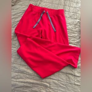 Figs Livingston red scrub pants size medium